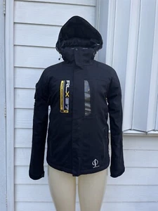 New Women's RLX Ralph Lauren Black Ski Winter Jacket Full Zip Size S Y550 - Picture 1 of 13