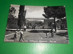 Cartolina Chianciano Terme - Ingresso Stabilimento Acquasanta - Lato Sud 1956. - Picture 1 of 2