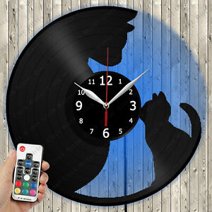 LED Clock Cat LED Light Vinyl Record Wall Clock LED Wall Clock 522