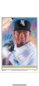 2020 TOPPS GAME WITHIN THE GAME FINE ART PRINT #6 /99 WHITE SOX LUIS ROBERT