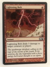 LIGHTNING BOLT - MTG M10 OR M11 - COMMON - Instant - LIGHTLY PLAYED - Burn