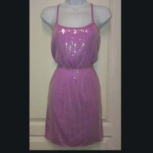 Aeropostale purple shimmer dress sz xs - Picture 1 of 5