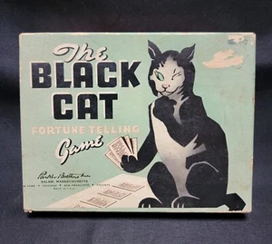 Very Rare 1940s Parker Brothers Salem Black Cat Fortune Telling Game / Complete - Picture 1 of 12