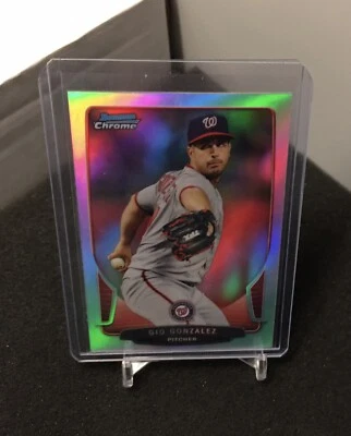 Gio Gonzalez 2013 Bowman Chrome No198 переливающаяся карточка - Изображение 1 из 2