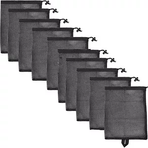 10 un. Bolsas de malla bolsa de nailon bolsa duradera con cordón bolsa de almacenamiento de cosas de viaje - Imagen 1 de 6