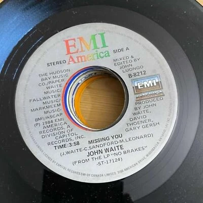John Waite - Missing of You/For your Love B-8212 45rpm VG R37 - Image 1 of 2