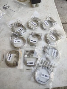 Memory wire, imitation rhodium-plated high carbon steel, Lot Of 10 1 Oz Packages - Picture 1 of 2