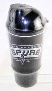 San Antonio Spurs NBA Basketball Black Travel Mug Tumbler 22 fl. oz. NEW SEALED - Picture 1 of 9