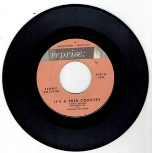 Pop 60S 45 Jimmy Griffin - (Pre Bread) It's A Free Country - Picture 1 of 2