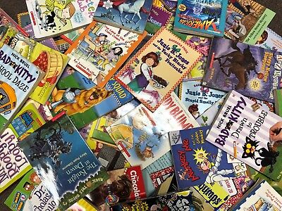 Huge Bulk Lot Of 50 Children's Chapter Books Instant Library Unsorted Lot Ramdom • 49.99$