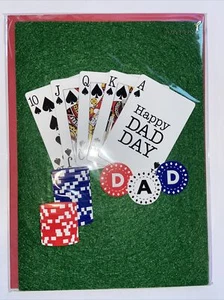 Papyrus Father's Day Card | 3D Playing Cards - Picture 1 of 2