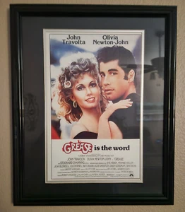 Grease Filmposter John Travolta & Olivia Newton John gerahmt 11" x 17" - Bild 1 von 9