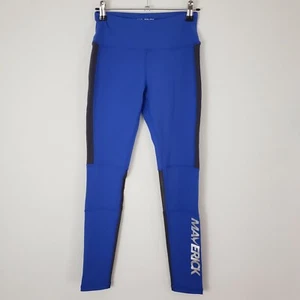 Leggings donna elasticizzato Logan Paul Maverick taglia S colore blu blocco yoga pilates - Foto 1 di 7