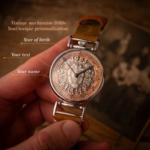 Personalized watch, MARRIAGE WATCH 1980s. Custom vintage watch - Picture 1 of 11