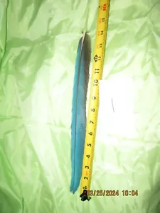 1 MACAW FEATHER Gold And Blue Macaw Naturally Molted 23 Inches Long - Picture 1 of 6