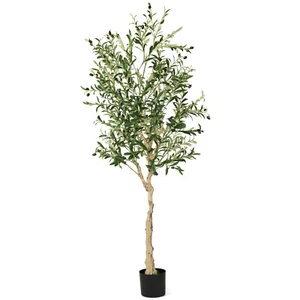 Artificial Olive Tree 6 FT Tall Faux Olive Plants for Indoor and Outdoor - Picture 1 of 9