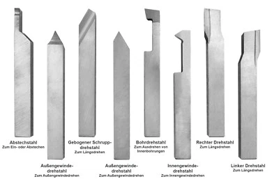 HSS-Drehmeißel-Set 8-teilig, 8 x 8 mm Bluefox - Bild 1 von 2