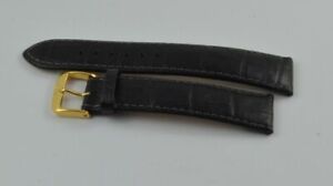 Di-Modell Bracelet en Cuir 20MM Avec Fermeture Boucle Ardillon 18MM Noir 6