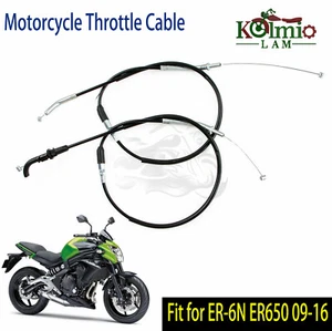 Fit For Kawasaki Ninja650 EX650 ER6N ER6F 2009-2016 Throttle Cable Wire 2012 13 - Foto 1 di 6