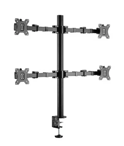 Quad Monitor Schwenkarm Tisch Halterung Halter Bildschirm Ständer 4 x 8KG 848Q - Bild 1 von 9