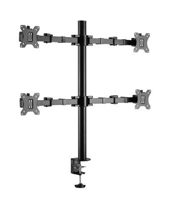 Quad Monitor Schwenkarm Tisch Halterung Halter Bildschirm Ständer 4 x 8KG 848Q - Bild 1 von 4