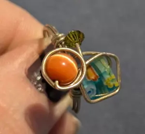 Ring (RG-H) Artisan Made Colorful - Foto 1 di 12