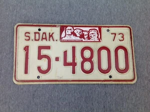 Expired South Dakota 1973 License Plate - Imagen 1 de 8