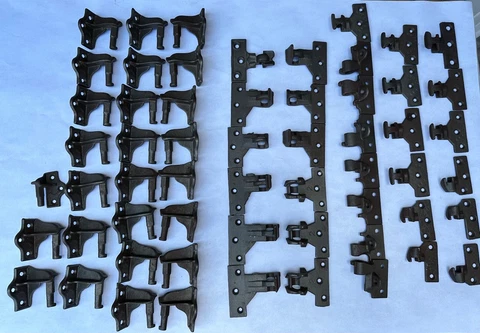 Large Lof of Vintage Assorted Cast Iron Shutter Hinges Hardware Mount and Other Cover