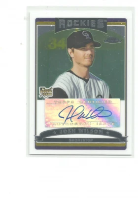 2006 TOPPS CHROME #351 JOSH WILSON   AUTO (RC) - Image 1 of 2