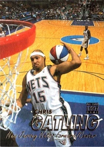 1997 Fleer Traditions Crystal Chris Gatling #326 New Jersey Nets Basketball Card - Picture 1 of 2