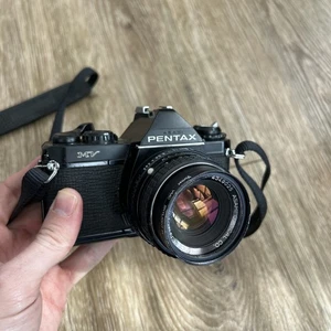 PENTAX MV1 SLR Film Camera w/ SMC PENTAX 50mm F2 - Picture 1 of 10