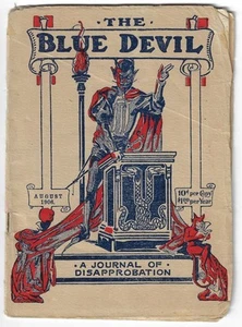 RISDALE Blue Devil A Journal of Disapprobation 1906 Kentucky Satire - Picture 1 of 4