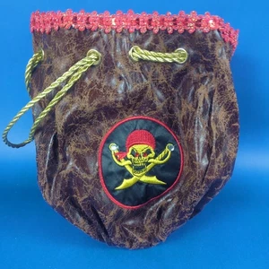 Pirate Loot Bag Pirate Fancy Dress Costume Prop Mens Ladies - Picture 1 of 4