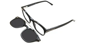 Anteojos para hombre Tom Ford FT5532-B bloque de luz azul con clip 01V 49 - Imagen 1 de 6