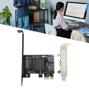 Pcie To Sata3.0 Expansion Card 2 Ports 6Gbps High Speed Multi Function AM - Afbeelding 1 van 24