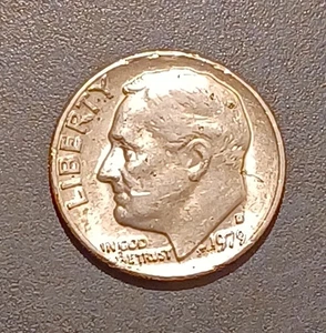 1979-D Roosevelt Dimes US Coins Collection Circulated (#1) - Picture 1 of 2