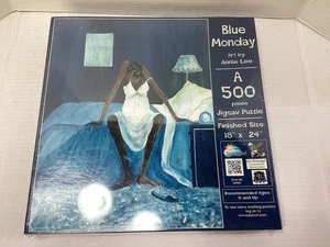Blue Monday~ 500 Piece Puzzle Annie Lee Suns Out African American Black Woman - Picture 1 of 6