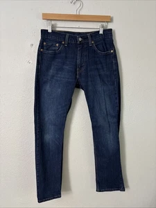 Pantalones de mezclilla para hombre Levi's 505 calce regular pierna recta lavado oscuro - 00505 - 2195 29x30 - Imagen 1 de 4
