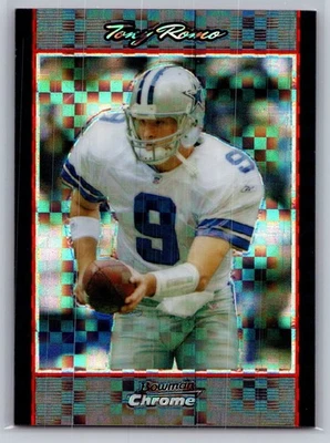 2007 bowman chrome football tony romo xfractor 115/250 #115 - Image 1 of 2