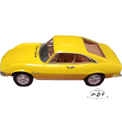 Matrix 1:43 Fiat Dino Berlinetta 1967 Yellow Modified Sports Car Model - Image 1 of 4