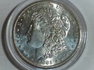 Lote 11 dólares de plata Morgan 1885 - Imagen 1 de 2