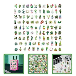 100 Pcs Autocollants Plantes Botanique Succulente pour Scrapbooking Fournitures - Photo 1/10