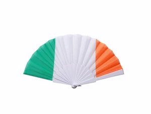 Irlanda Irlandesa Verde Blanco Naranja Abanico Cara de Mano Vestido Elegante Accesorio Nuevo - Imagen 1 de 1