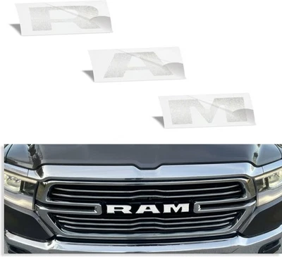RAM Grille Emblem Overlay Decal Sticker - Fits 2019-2024 Ram 1500 - Image 1 of 4