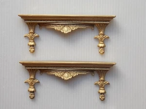 Dolls House Ornate Wall Display Shelfs  1 /12 Th Scale - Picture 1 of 5