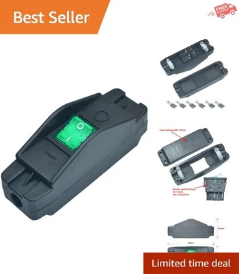 Interruptor basculante 30A en línea de alta resistencia para electrodomésticos de alta potencia - luz verde Foto 1 de 4