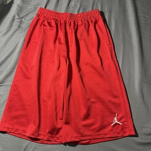 Air Jordan Basketball Shorts Youth XL (13-15 Years) Red/White Mesh Jumpman - Picture 1 of 9