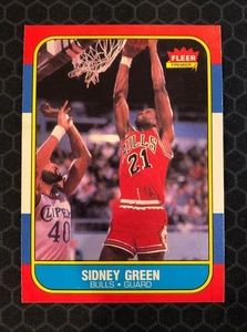 🏀 1986 Fleer Baseketball #40 - Sidney Green - Chicago Bulls 🏀 - Picture 1 of 2