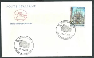 2000 ITALY FDC HORSE CATHEDRAL OF MONZA NO ARRIVAL STAMP - CG - Picture 1 of 1