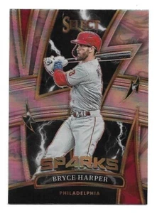 Bryce Harper 2022 Panini Select Sparks Silver Prizm #SP5 Philadelphia Phillies - Picture 1 of 2
